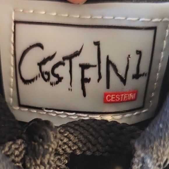 Cestfini Sneakers Sophisticated Black and Brown Moccasins with Monogram Pattern - Picture 5 of 7